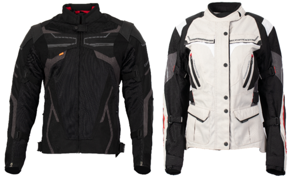 Climate EXO 4 jacket and Apex 5 Ladies jacket side-by-side