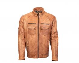 Blackbird Monza leather jacket front