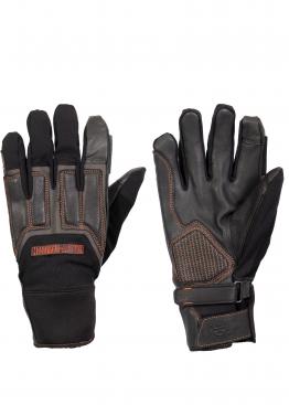 Harley Davidson Vanocker Under Cuff leather/textile gloves