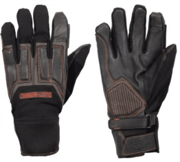 Harley Davidson Vanocker Under Cuff leather/textile gloves