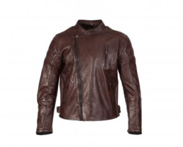 Merlin Lichfield Oxblood leather jacket front