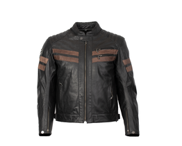 4SR Cool Evo Brown leather jacket front